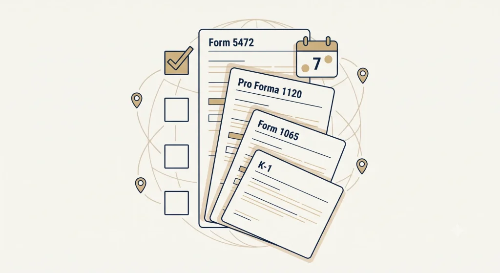 IRS forms checklist for foreign-owned US LLCs