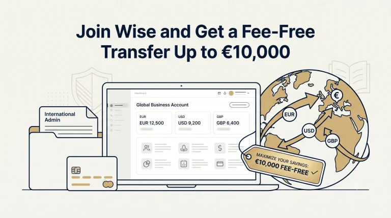 International multi-currency transfer concept for Wise users and international founders.